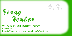 virag hemler business card